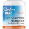 Doctor's Best High Absorption Magnesium Glycinate Lysinate, 100% Chelated, Non-GMO, Vegan, Gluten & Soy Free, 200 mg, 240 Count